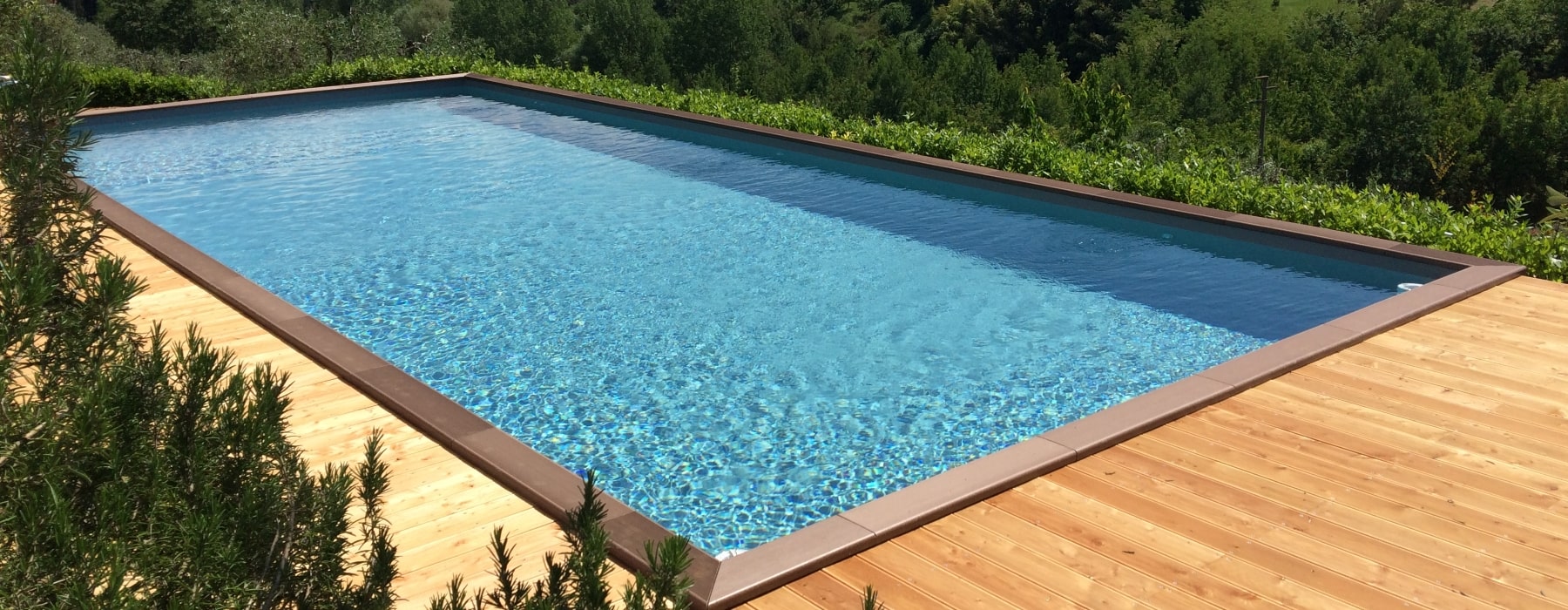Above ground wooden pools