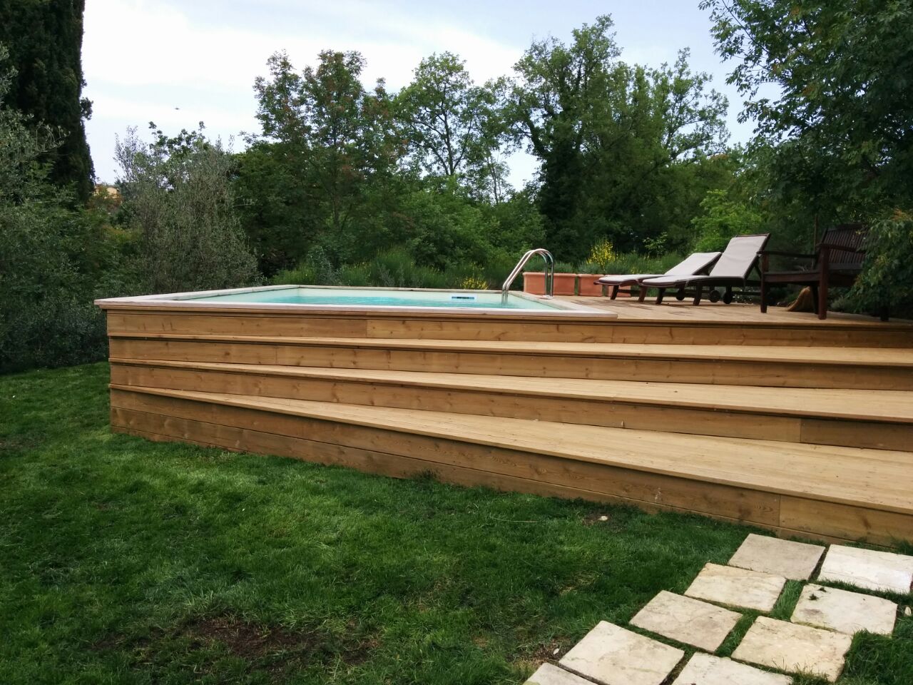 Realizzazione Piscine Fuori Terra In Legno In Toscana Garden Pool Realizzazione Piscine In Toscana