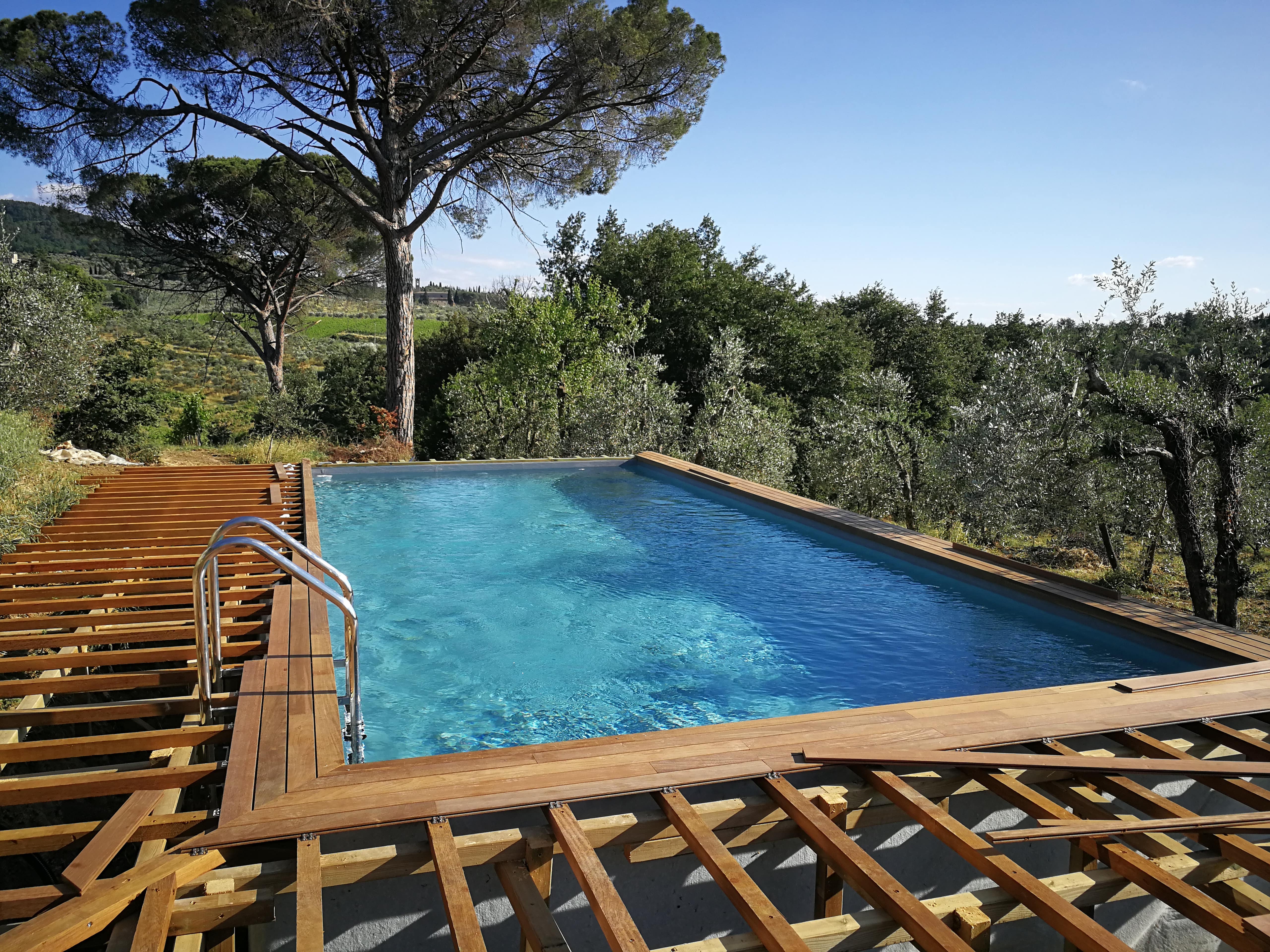 Realizzazione Piscine Fuori Terra In Legno In Toscana Garden Pool Realizzazione Piscine In Toscana